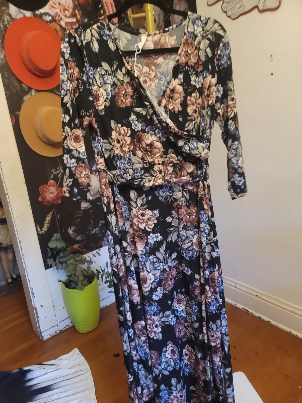 Pink Blush Matern8ty Floral Wrap Maxi Dress XL